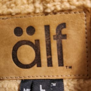 Vintage 90s Alf Kuhl Jacket Bomber Fleece Coat Men's Size L Deep pile full zip